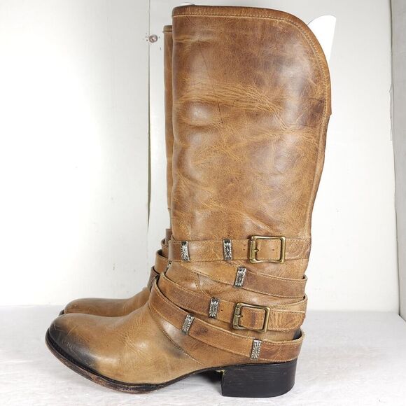 Freebird by Steven Women's Drove US8 Leather Distressed Brown Western Boots - Picture 2 of 16